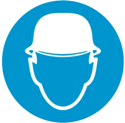 М02 "Работать в защитной каске (шлеме)"