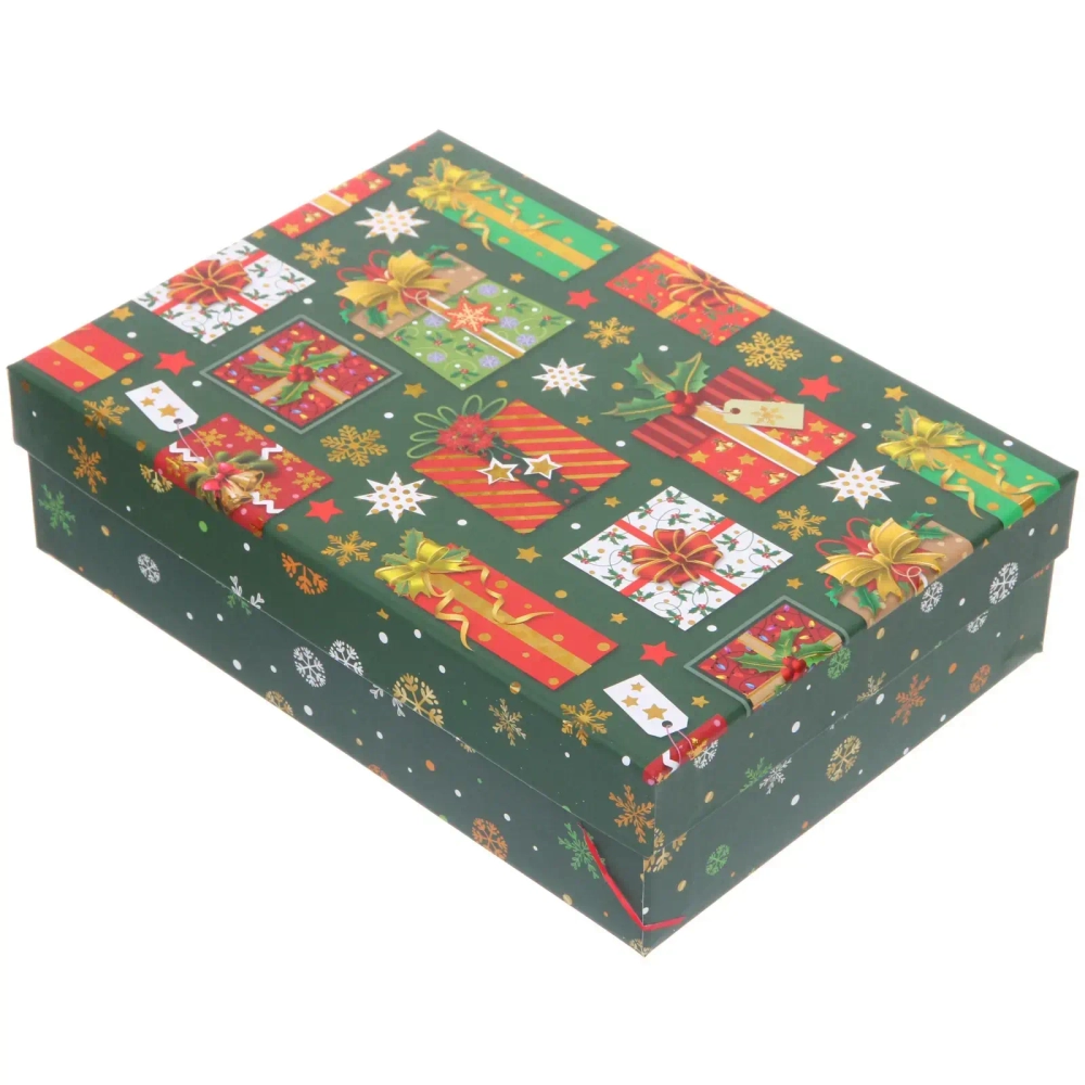 Коробка подарочная «Новогодние подарки» 29*21*8 см