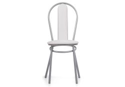 Стул на металлокаркасе Lamniel косое кольцо белый полимер / светлый мусс