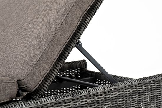 "Рим" шезлонг с подушкой, цвет графит