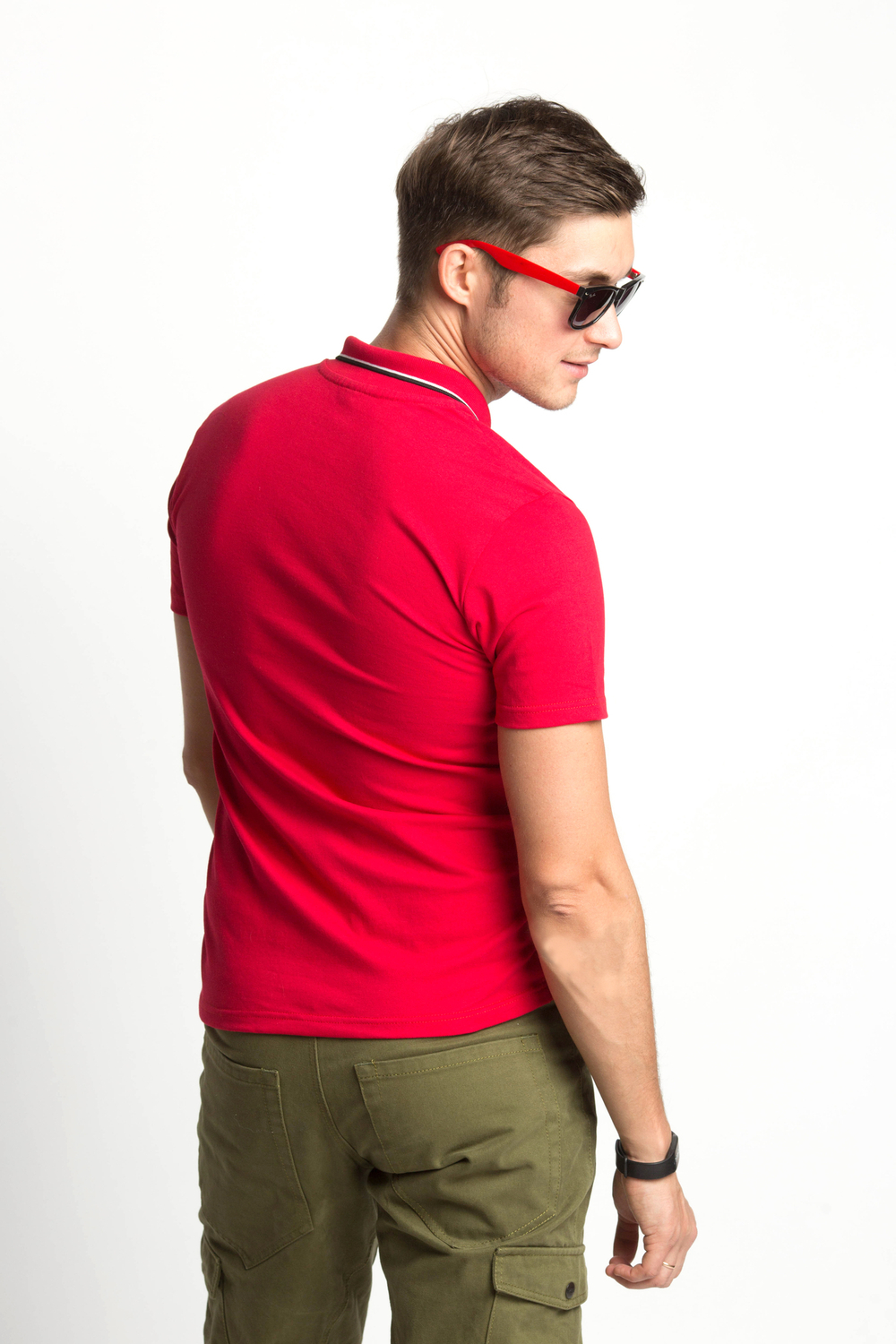 Футболка поло Город Горький красная красный