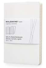 Блокнот Moleskine Volant (QP711WH) Pocket 90x140мм 80стр. линейка мягкая обложка белый (2шт)