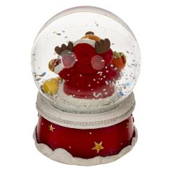 GAEM Фигурка декор в стекл шаре "Санта/Олень", D7 см, L7 W7 H8,5 см, 2в.