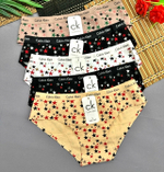 Трусы женские 1 шт., хлопок, размер 48-52, разные цвета