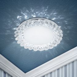 Светильник встраиваемый ЭРА DK84 CH/WH под лампу GX53 хром/прозрачный | Встраиваемые светильники Для ламп GX53