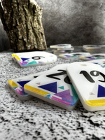 Номерки для гардероба акрил 3х5 см