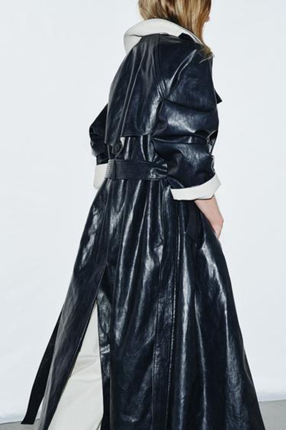ZW COLLECTION ИСКУССТВЕННАЯ КОЖА ОVERSIZE ТРЕНЧКОТ - ZARA