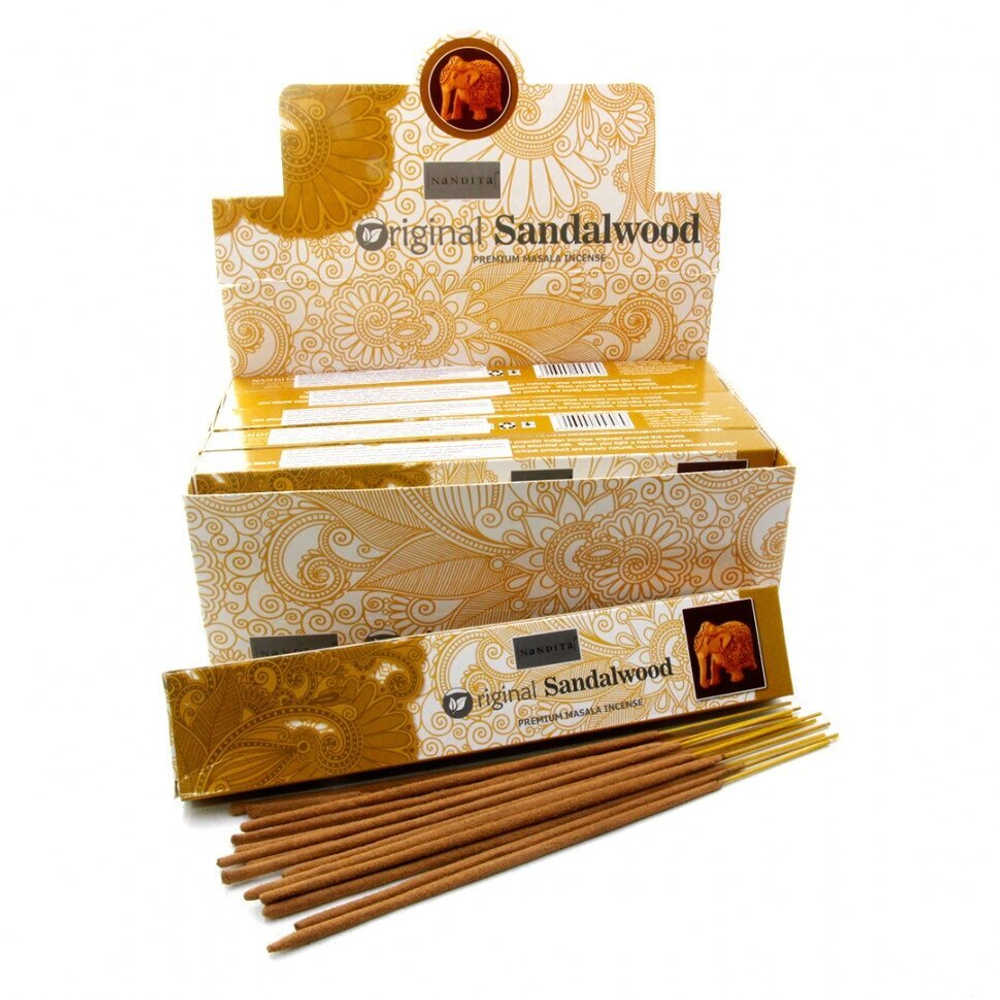 Nandita Organic Sandalwood Благовоние-масала Сандаловое дерево 15 г