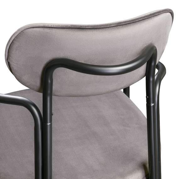 Стул Ror, Round, серый велюр