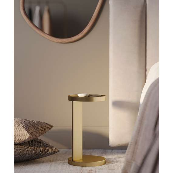 Столик приставной Yanis, Ø25х45 см, золотой