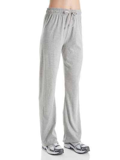 Спортивные брюки свободного кроя из хлопкового трикотажа (Размер: L) (Цвет: серый)