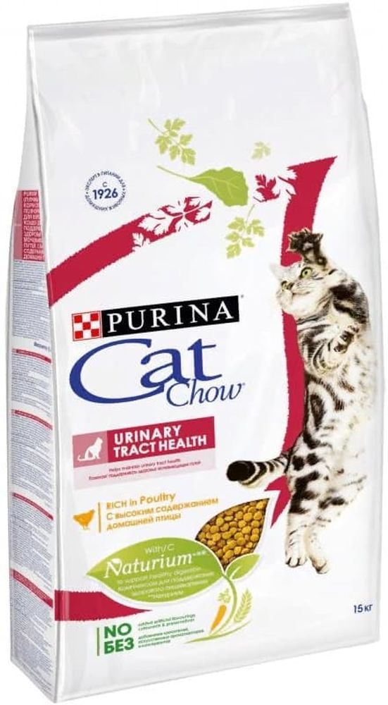 Сухой корм Cat Chow® для кошек с высоким содержанием домашней птицы, здоровье мочевыводящих путей, Пакет 7 кг