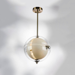 816033 Люстра MODENA 4х40W G9 ЛАТУНЬ/ПРОЗРАЧНЫЙ