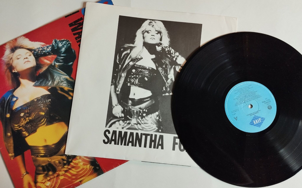 Винтажная виниловая пластинка LP Samantha Fox I Wanna Have Some Fun (Югославия 1989)