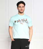 футболка Philipp Plein - голубой(MTK6119 PJY002N)