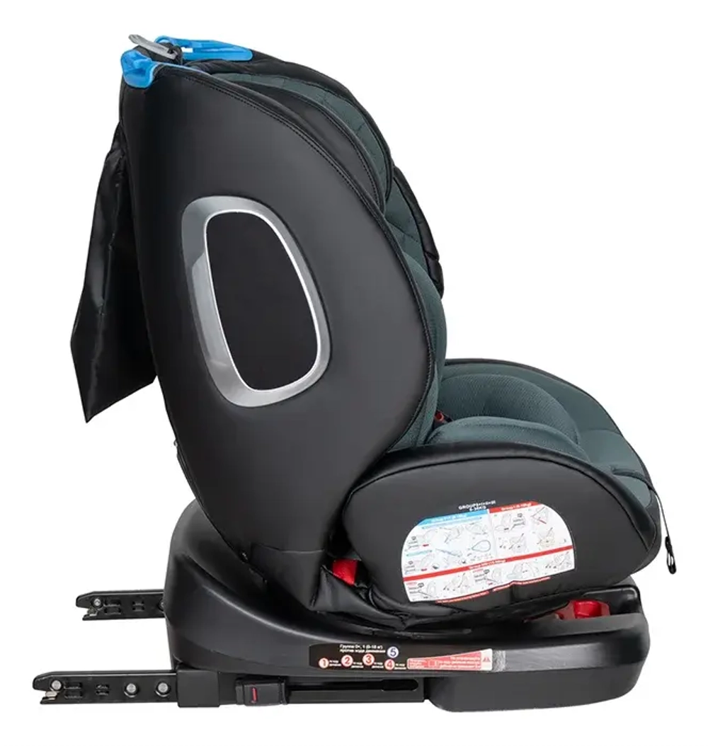 Автокресло детское Farfello ISOFIX YB102A(2) NEW Зелёный экокожа Green/Black PU YB102gpu
