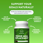 MRM Nutrition, растительный заменитель пищи, со вкусом шоколада и мокко, 1361 г (3 фунта)