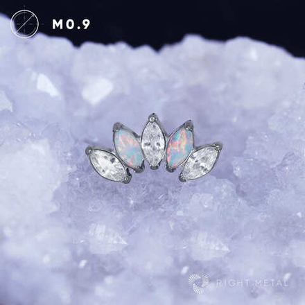 5K Marquise v.3 Crystal & Opal #17