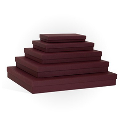 Коробка Прямоугольник 25*15*3,5 Бордо