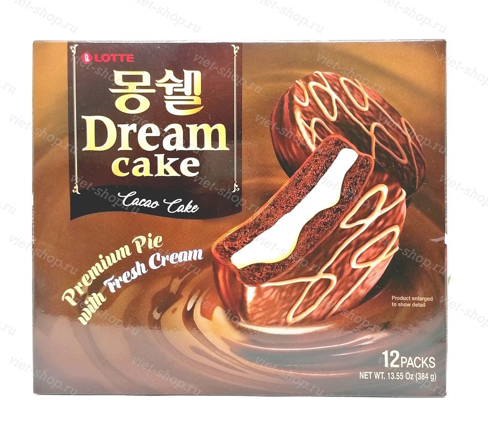 Пирожное LOTTE Dream Cake cacao, Корея, 384 гр.