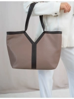 Сумка шоппер через плечо большая на молнии