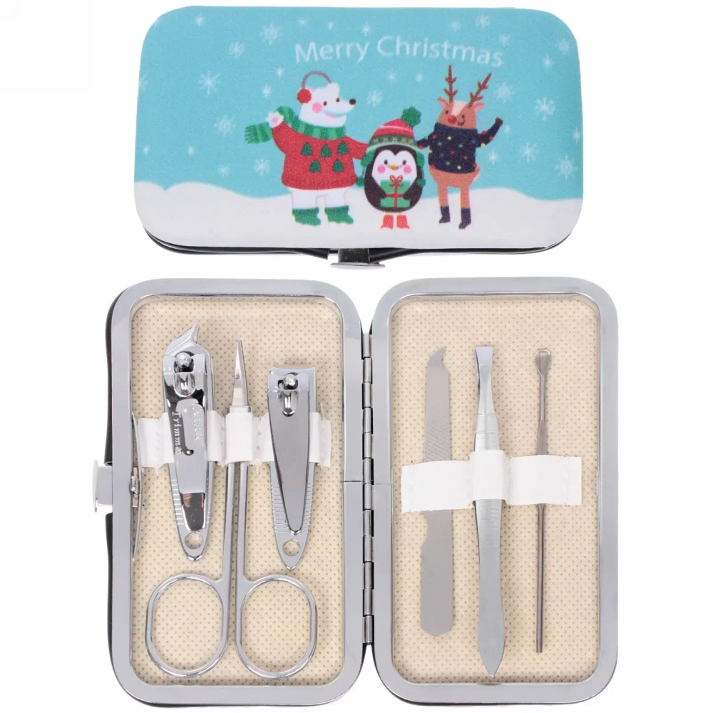 Набор для маникюра в футляре 6 предметов «New Bon Salon - Новогодние чудеса»,11*6,5см