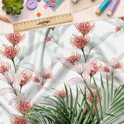 Ткань поплин очаровательный фантастический цветок