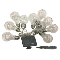 USL-S-126-PT4000 BULBS Садовая гирлянда на солнечной батарее Лампочки. 40 светодиодов. Разноцветный свет. 1xАA Ni-Mh аккумулятор в-к. IP44. TM Uniel