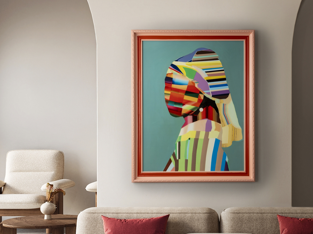 Joven con perla POP Картина 84X104