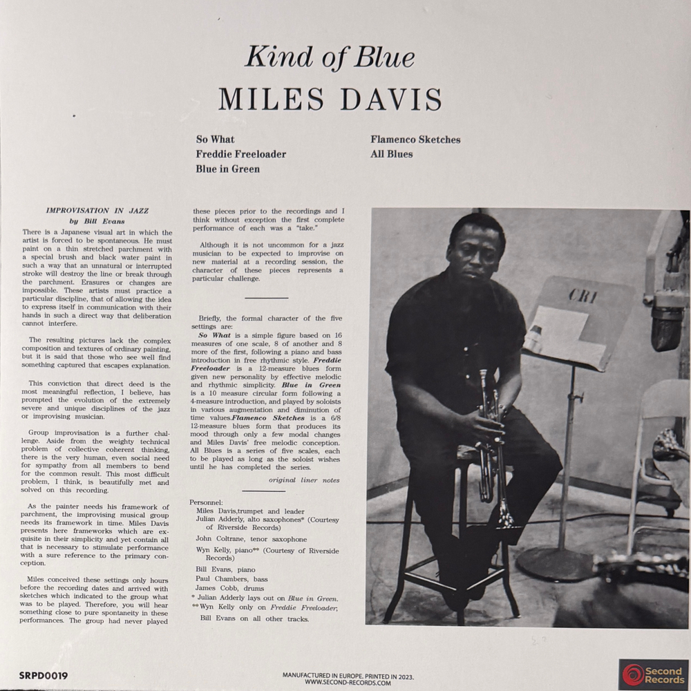 Miles Davis ‎– Kind Of Blue (Европа 2025г.) Т