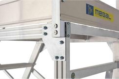 Вышка - стремянка разборная на колесах (150 кг) MEGAL ВС-1.8