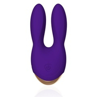 Фиолетовый вибратор 11см с ушками Rianne S Bunny Bliss