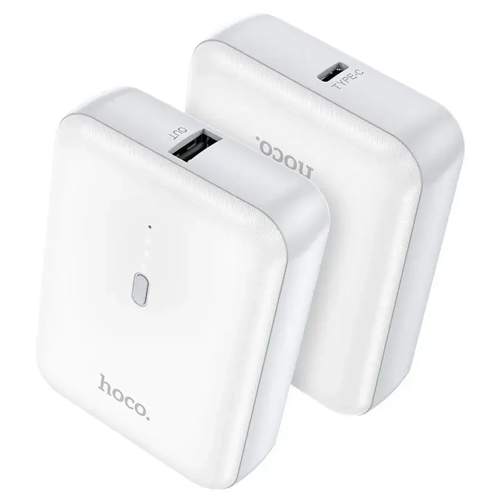 Внешний аккумулятор Hoco J96 Mini 5000mAh USB/Type-C/18.5W/2A (белый)