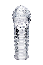 Прозрачная рельефная насадка на палец Dale - 8,5 см. (Цвет: прозрачный)