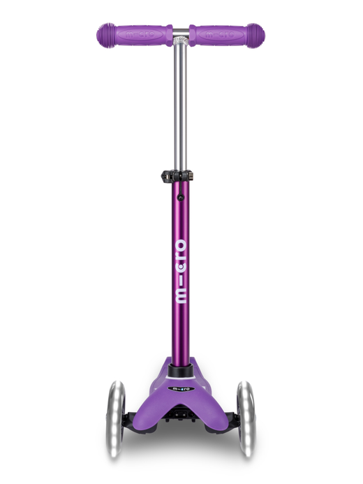 Самокат Mini Micro Deluxe Сиреневый LED Дисконт
