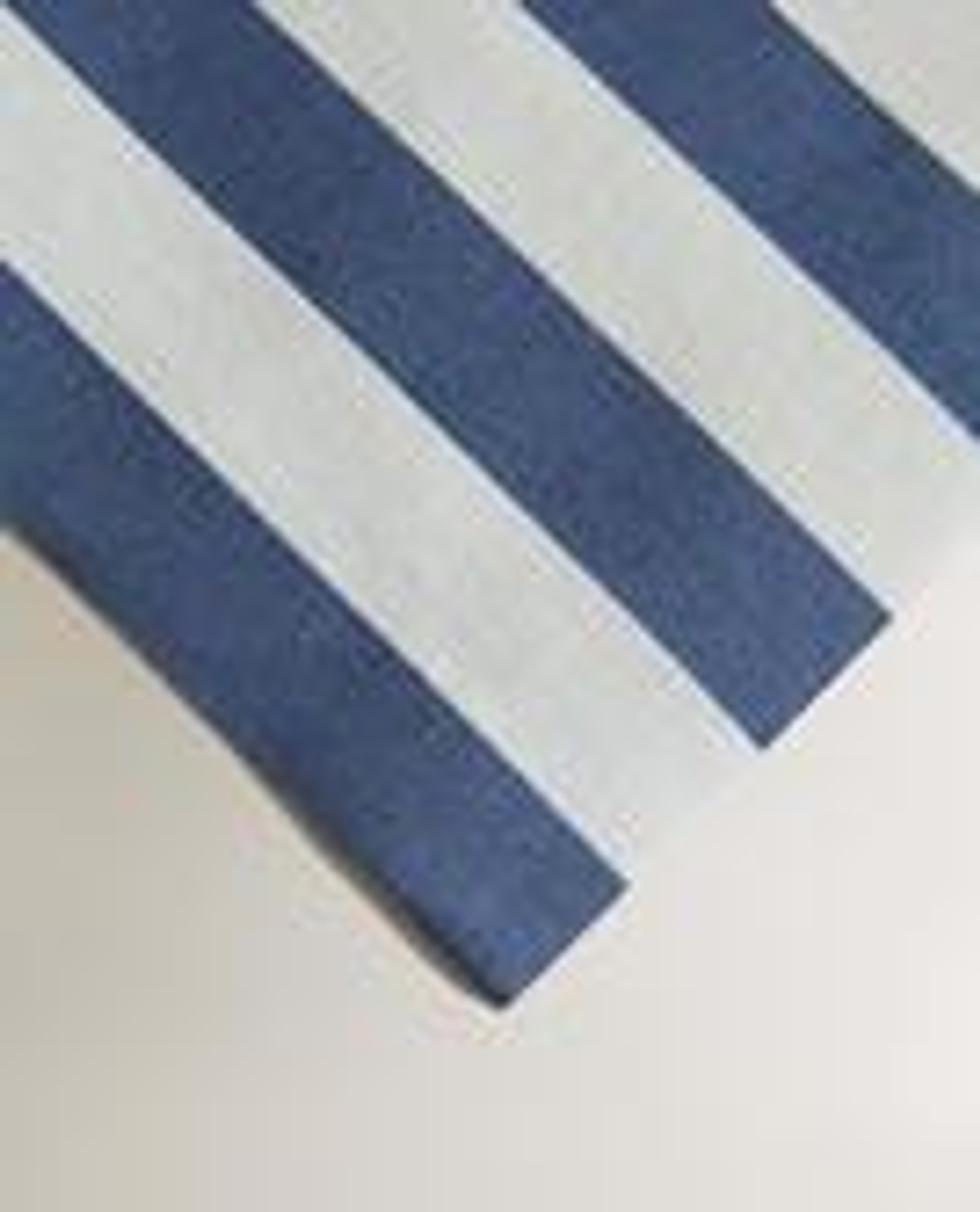 ZARA HOME НАБОР МНОГОРАЗОВЫХ ХЛОПКОВЫХ САЛФЕТОК В ПОЛОСКУ (20 ШТ.), СИНИЙ