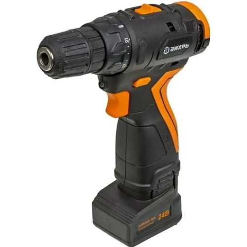 Дрель-шуруповерт аккумуляторная ВИХРЬ ДА-24Л-2К/Б 2,0 А/ч (72/14/24)
