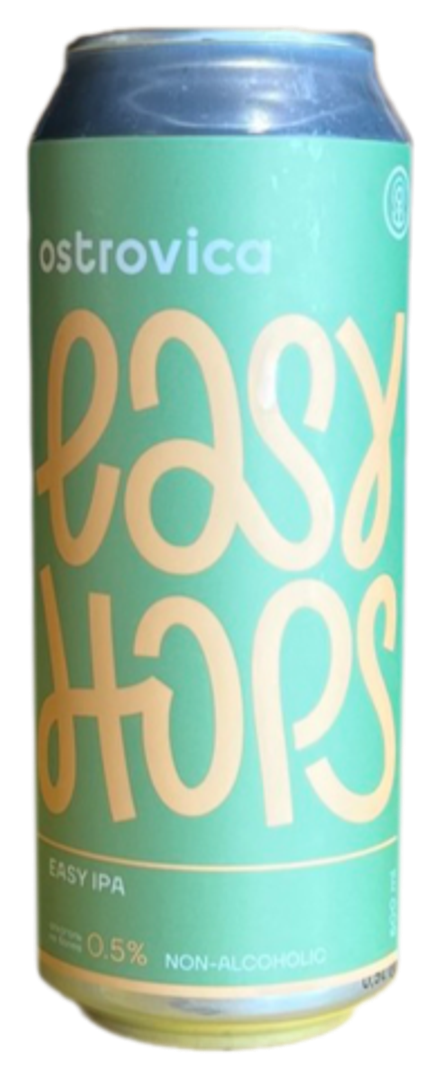 Пиво Островица Изи Хопс Безалкогольное / Ostrovica Easy Hops 0.5 - банка