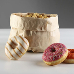 Пакет бумажный без ручки Крафт "Полоска" (350*200*100 мм)