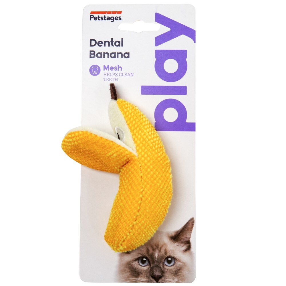 Игрушка (кошки) "Банан" (Dental) (Petstages)