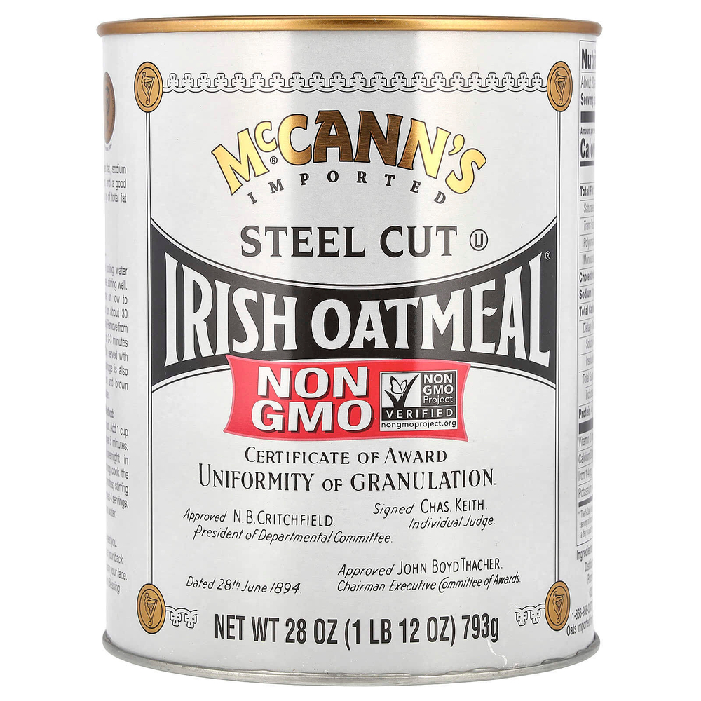 McCann's Irish Oatmeal, Steel Cut Irish Oatmeal®, 793 г (28 унций)