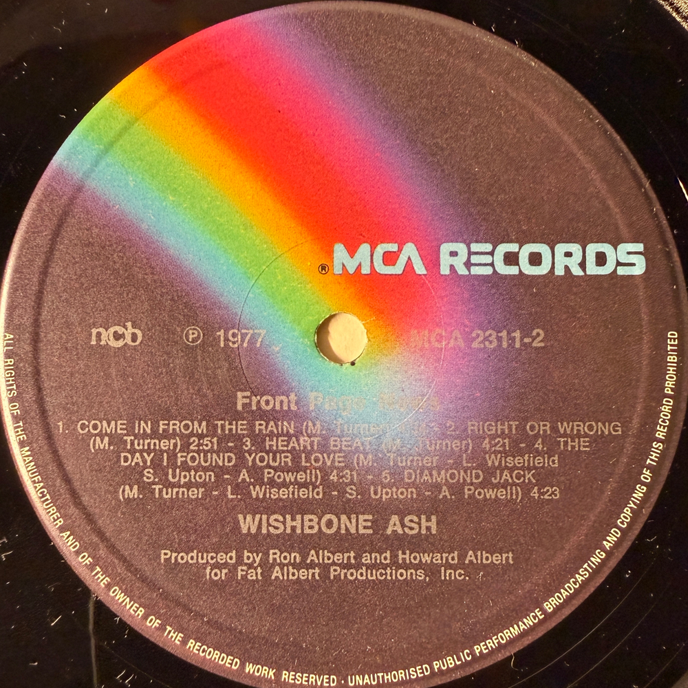 Wishbone Ash - Front Page News (Скандинавия 1977г.)
