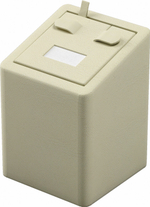 Подставка для серег/кубик наклонный/выним.вкладыш/2 язычка/прорезь/окошко/петелька/Н-70 мм.