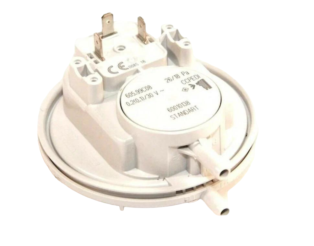 Реле давления воздуха, датчик тяги (прессостат) HUBA 26/18 (BOSCH 6000)