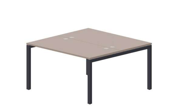 Составной стол Polo на 2 рабочих места 1380х1366х750мм (4 громмета)