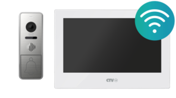 Комплект Wi-Fi видеодомофона CTV Cloud 7 NG Kit