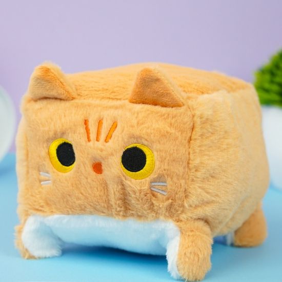 Мягкая игрушка Котенок, рыжий, 15 см