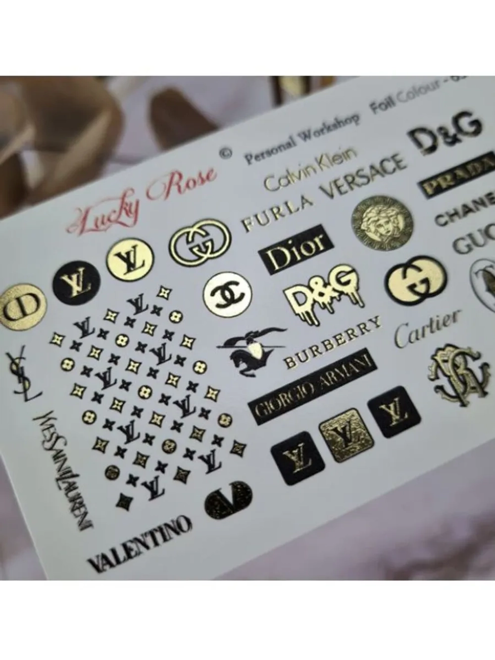 Набор слайдеры 2шт Lucky Rose. Foil 064, 065
