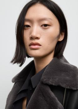 Куртка байкерская с мехом