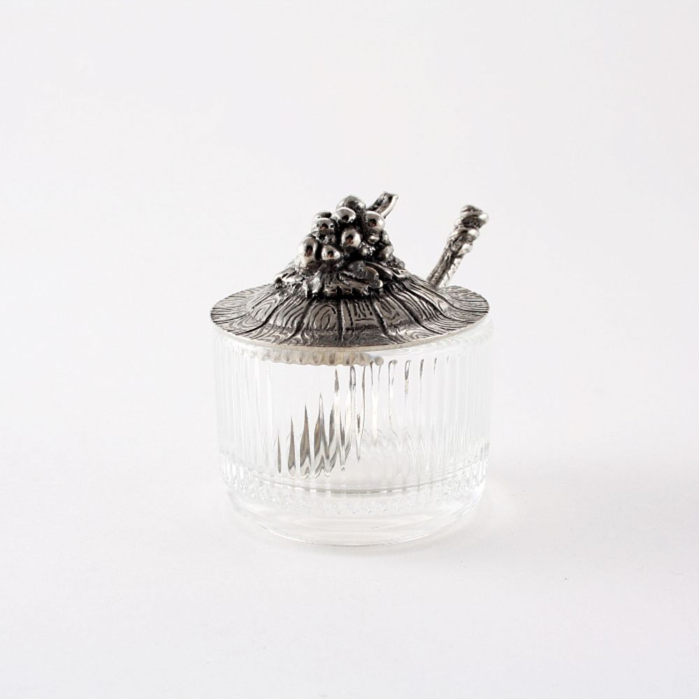 Икорница с ложкой "Виноград"